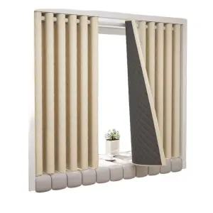 패딩커튼 외풍차단 방풍커튼 방한 누빔 커튼 두꺼운 겨울 침실 커텐 단열 우풍 방풍