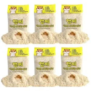 [애니몰파크]햄찌 아스펜 쉐이핑 베딩 10L 6개 햄스터 베딩 용품