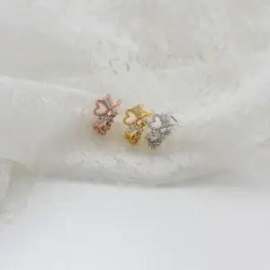 하트디자인 안뚫는귀걸이 페이크피어싱 여성용 트렌디 WFJFMH1