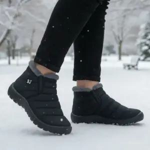 남성 사이드밴딩 실용적 도톰한 퍼 겨울 편한 착화감 심플 데일리 패딩 부츠 기모부츠