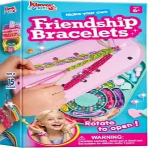 클레버 키트 우정 팔찌 만들기 6-12세 어린이를 위한 예술 및 공예품 십대 소녀 생일 선물 주얼리 공예