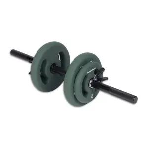 [THE-SPORTS]더스포츠 Evo Moss 무게조절 코팅 덤벨 아령 세트 홈트 헬스, 16kg 1개