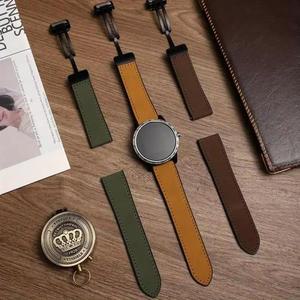 삼성 갤럭시 워치 7 5 6 4 40/44mm 가죽 실리콘 스트랩, 갤럭시 워치 4/6 클래식 43 47mm 42 46mm 마그네틱