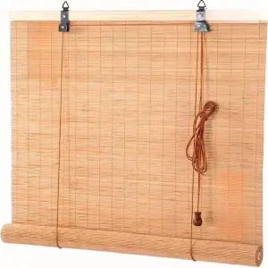 시원한 블라인드 대나무 커튼 사무실 카페 원목 파티션 인테리어 셔터 장식용 차양