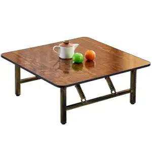 다용도 접이식 정사각 접는 탁자 간이 식탁 타원형 좌탁