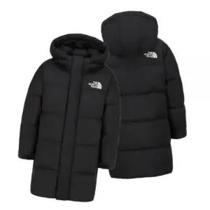 [매장판] 노스페이스 키즈 롱패딩 자켓 뉴 퍼피 온볼 코트 점퍼 블랙 NJ3NR50S
