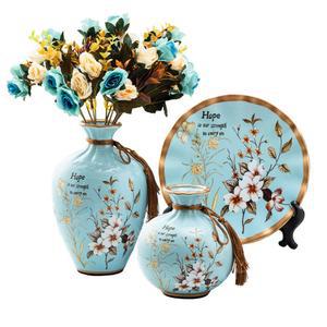 장식용 도자기 3종세트 아름다운 로맨틱장 침실 꽃병 화병 접시 듀저스트 오브제 파티