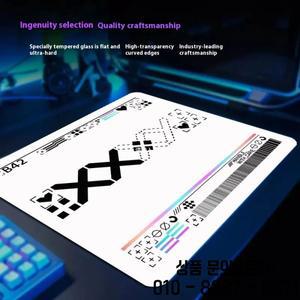스카이패드 소라 글래스 게이밍 마우스 유메 매끄러운 무광 표면 데스크 매트 강화 업그레이드 FPS 오피스