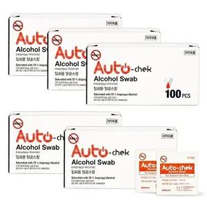 고품질 오토첵 일회용 알콜스왑 500매 알콜솜500매 소독솜 병원알콜솜 소독티슈 손소독 WFIJWCP