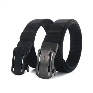 브랜드 로고 버클 가죽 캐주얼 벨트 남자 패브릭-WFIK9I5