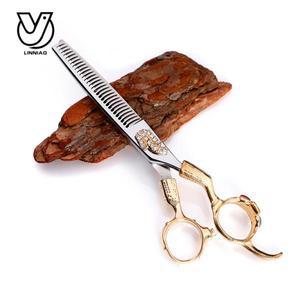 전문가용 헤어 가위 세트 6 인치 살롱 커팅 숱치기용 이발소 스타일링 미용 도구