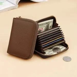 4컬러 남여공용 회사원 카드 명함지갑 레더지갑 동전 남성지갑 가죽카드지갑