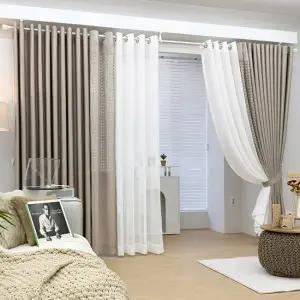 디벨라 암막커튼+고주파코디+화이트코디+커튼봉(슈퍼와이드형)