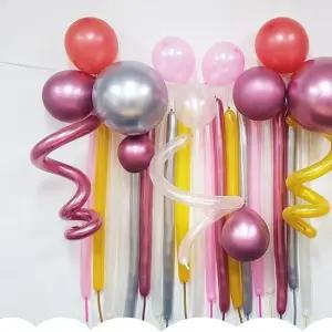 WL PC) 크롬풍선장식가랜드세트 행사풍선 파티풍선 풍선세트 생일장식풍선 장식용풍선
