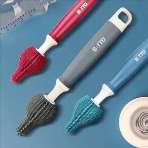 신생아 실리콘 젖병 솔 아기 실리콘 젖꼭지 솔 세척솔 브러쉬 신생아