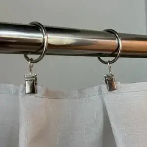 모자고리 홈데코 실버 커튼링집게