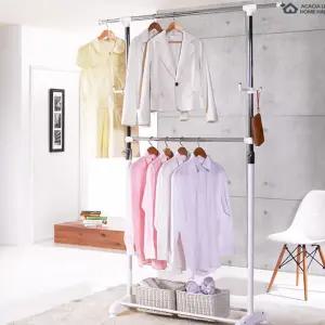 이동식 2단 행거 옷걸이 기숙사 원룸 의류매장 명절 golf gift