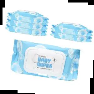 좋은물티슈 맑음한소끔 두꺼운 엠보싱 캡형 물티슈 72매 6팩