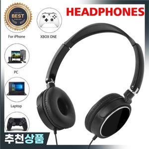 3.5mm/Type-C 유선 헤드폰 소음 차단 비즈니스 오버이어 헤드셋 PC MP3 모바일용 유연한 조절  스테레오 이