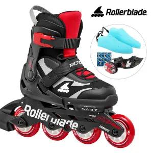 롤러블레이드 아동 인라인스케이트 마이크로블레이드 레드 유아 어린이 인라인 신발항균건조기 휠커버 외
