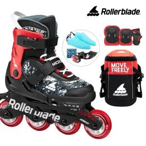 롤러블레이드 아동 인라인스케이트 마이크로블레이드 SL 레드+가방+보호대 유아 어린이 인라인 신발항균건