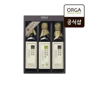 올가 ORGA 우리콩 간장 선물세트 420mlx3개입
