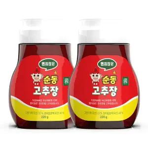 전수연 양파발효 순동 고추장 220g 튜브형 x 2개