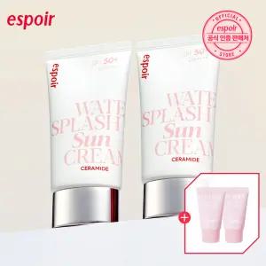 [2개] 워터 스플래쉬 선크림 세라마이드 (+클렌징 폼 2개)