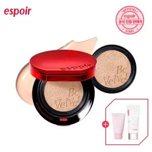 에스쁘아 NEW 비벨벳 커버 쿠션 (본품+리필+선크림 30ml+클렌징 폼)