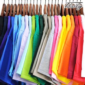 [니까] 사계절티셔츠 남녀공용 라운드넥 브이넥 긴팔 반팔 민소매 7부 슬라브 빅사이즈 (24color)