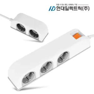 국산 16A 접지 옆으로 멀티탭 방수 방진 2구 3구 4구 5구 6구 1.5m 3m 5m 멀티 콘센트