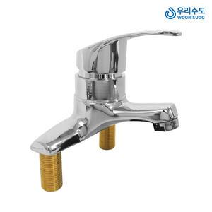 우리수도 LC 세면 투홀 4인치 세면기 세면대 욕실 화장실 수도꼭지