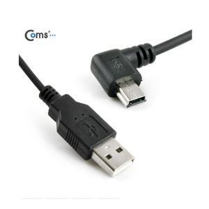 USB 미니 5핀 케이블 선 MINI 5P 스프링 ㄱ자 코일 USB A(M) 충전 데이터 전송 카메라 캠코더 리더기 선 잭