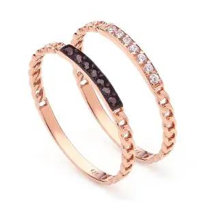 [도로시] 14k 컬러바 티니픽스 반지(2type)_A타입