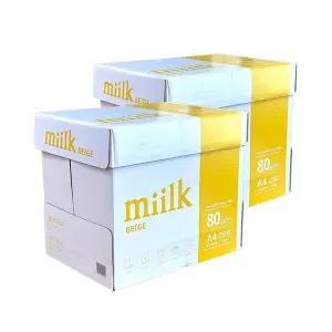 밀크 미색 A4 80g 2BOX/미색베이지 A4용지/복사용지