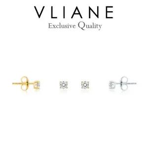 18K 베이직 0.2캐럿 다이아몬드 귀걸이