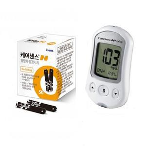 케어센스N(보이스)음성 혈당측정기셋트+시험지200매+란셋200개+알콜솜200매