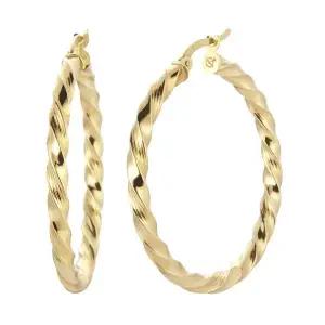 [도로시] 14k 와이드 로프링 귀걸이