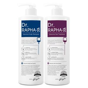 닥터라파알 탈모 샴푸 1L + 트리트먼트 1L 비듬 가려운 지성 두피케어 어성초 손상모발용 플로럴머스크향