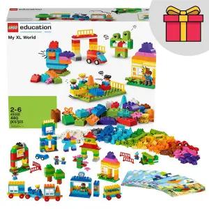 [레고]에듀케이션 마이XL세계 45028 듀플로 브릭 나무 조립카드 집 창문 열차