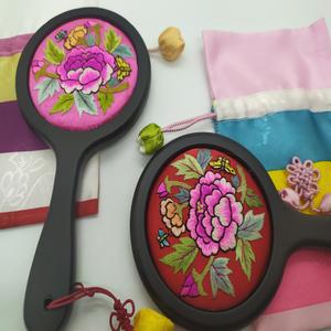 예단거울 자수손거울 애교예단 손거울 함용품 선물