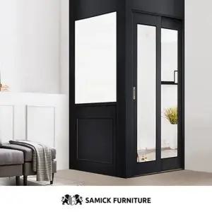 삼익가구 쉘바 ㄱ자형 중문 시공 2연동 1300 오픈형