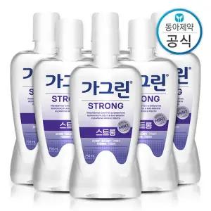 가그린 스트롱 가글 750ml 6개 구강청결제