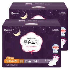 좋은느낌 오리지널 오버나이트 14개입 2팩