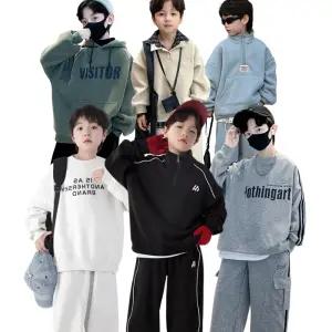 남아 주니어 초등학생 키즈 옷 의류 상하복 셋업 겨울 기모 맨투맨 후드티 상하복세트