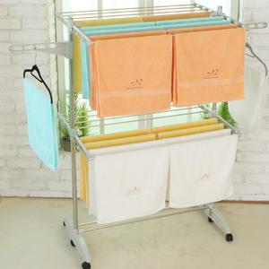 국산 튼튼한 이동식건조대 소형 접이식 빨래건조대 4단