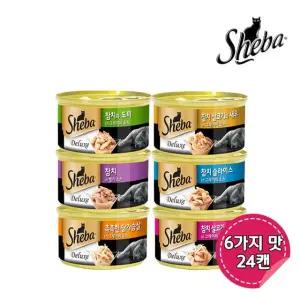 쉬바 캔 고양이 습식캔 85g 24개 모음 / 6종 맛선택