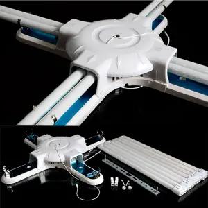 220V 전자식 등기구 FPL 36W 4등용 삼파장 형광등용 등기구 십자등