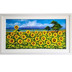 전성국 화가 해바라기 그림 현관 복도 거실 액자 유화 그림 액자 20호