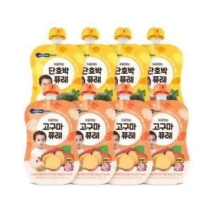 [베베쿡] 처음먹는 야채퓨레 8팩(고구마/단호박)